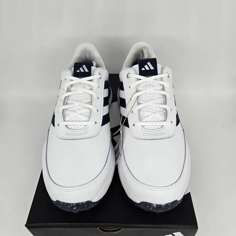 New adidas S2G Spikeless Leather 24 Golf White Navy Men's Shoes Size 13
